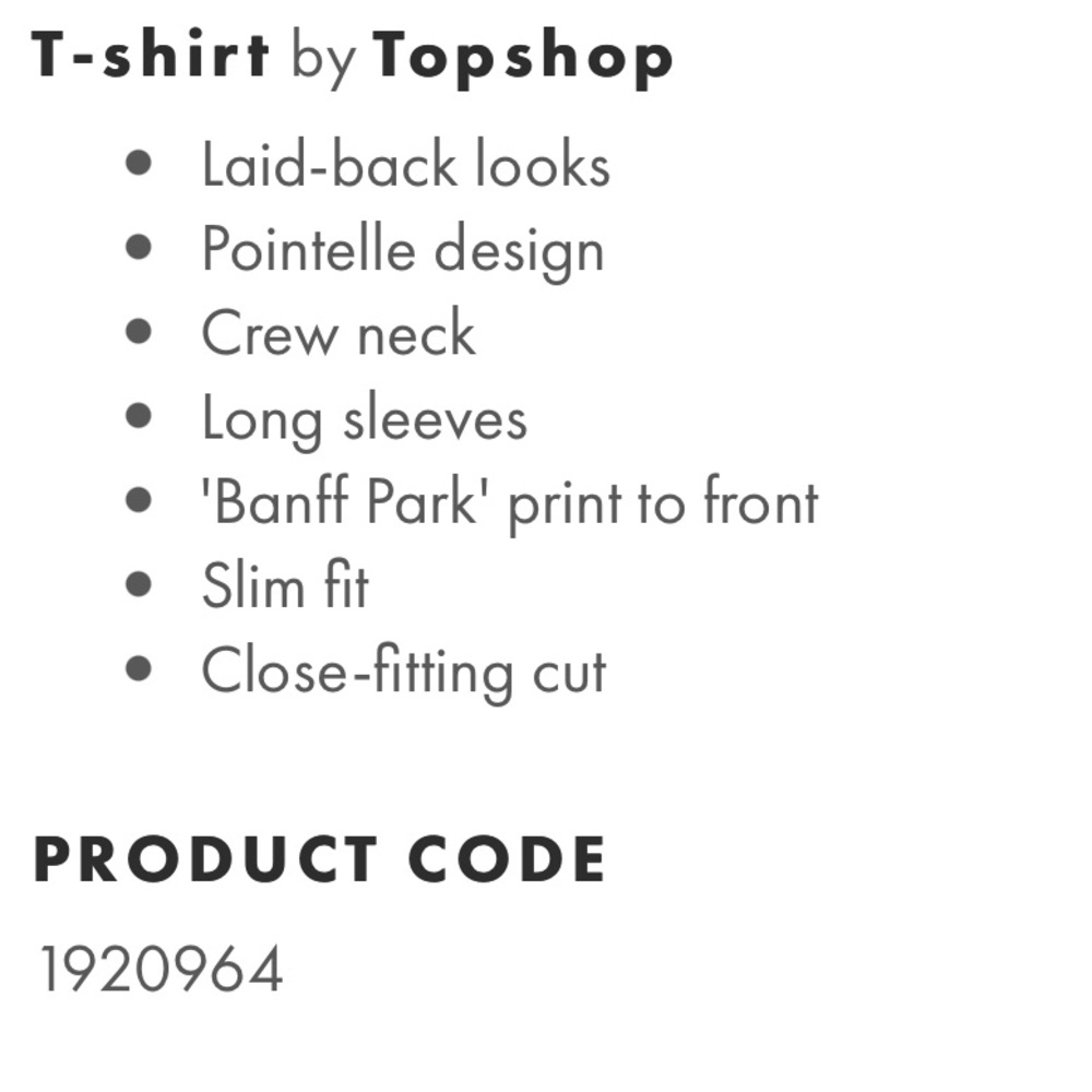 NWOT Topshop Banff Logo Waffle Tee - Picture 15 of 16